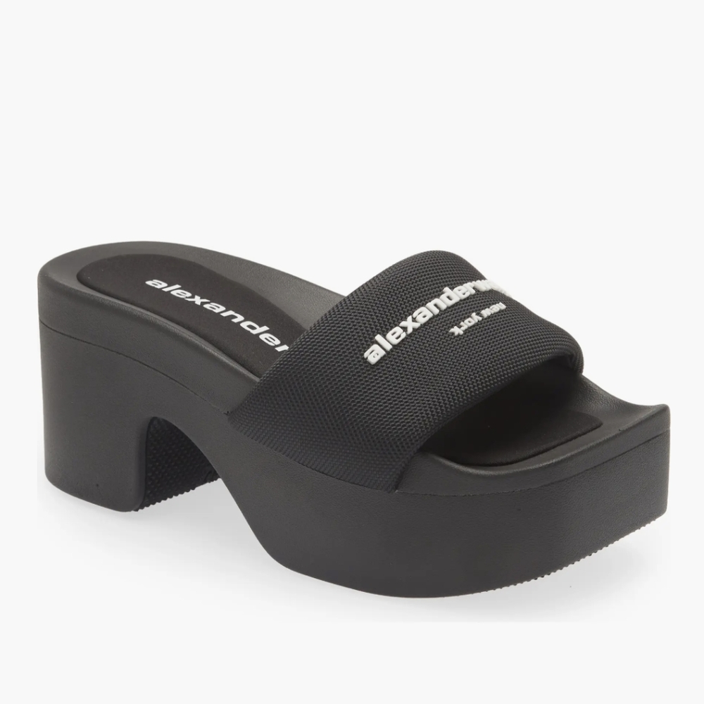Alexander Wang platform slide sandals